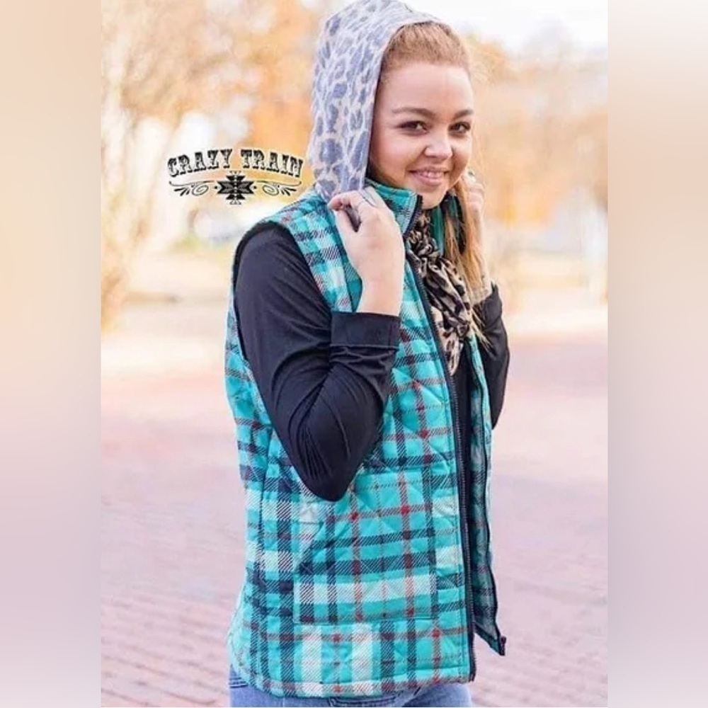FINAL PRICE CRAZY TRAIN western style puffer vest